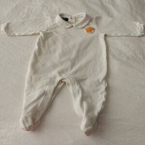 Versace Baby Onesie White Cotton 6-9 months